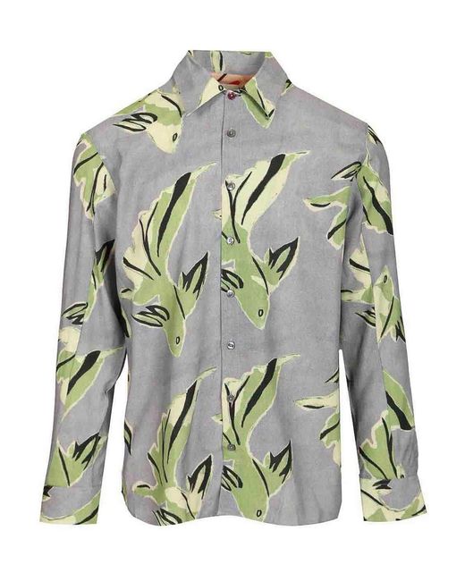 Paul Smith Gray Viscose Shirt for men