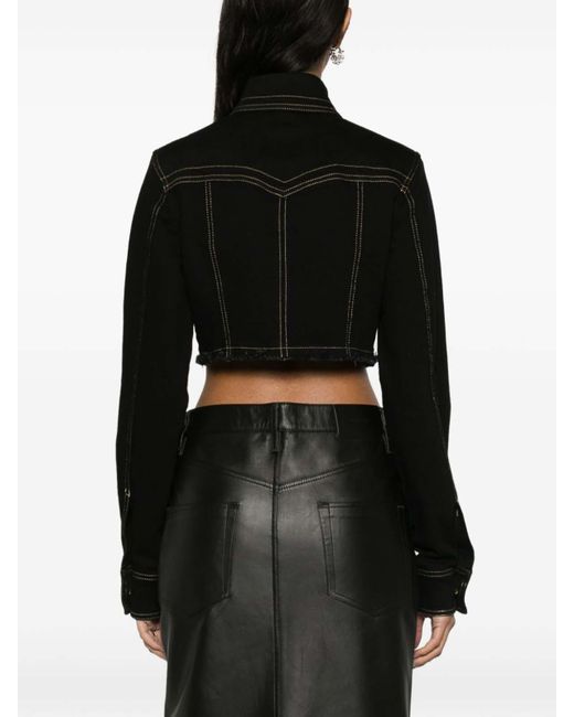 Versace Black Short Denim Jacket