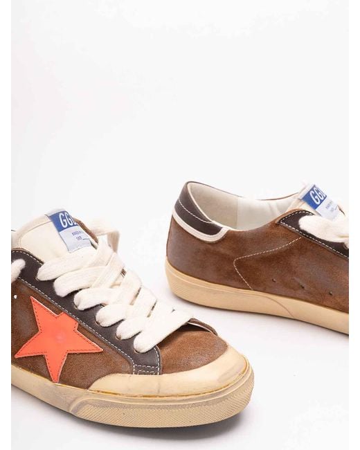 Golden Goose Deluxe Brand Brown 'Super-Star' Sneakers for men