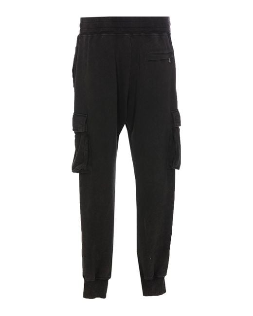 Dolce & Gabbana Black Dg Track Pants With Logo for men