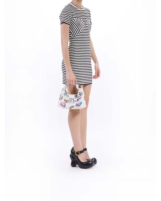 Marc Jacobs White The Sticker Mini Sack