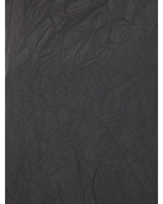 Maria Calderara Blue Marionetta Crinkled Opaque Taffeta Long Dress