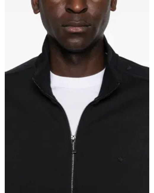 Emporio Armani Black Jersey Jacket for men