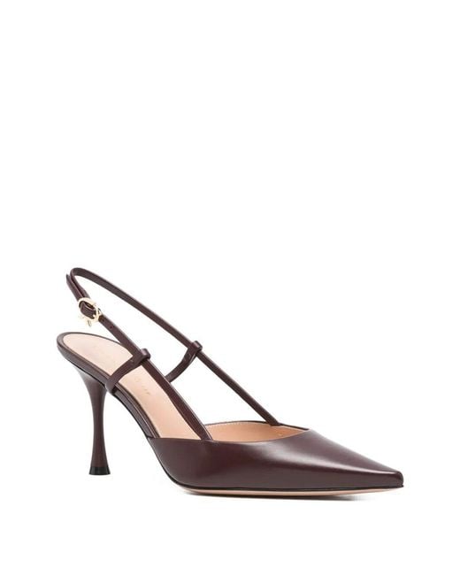 Gianvito Rossi Brown Ascent Calf Leather T 085 Pump