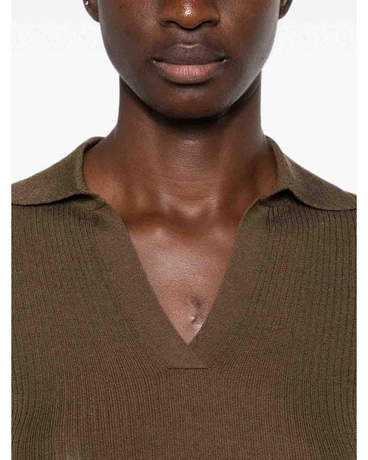 Max Mara Brown Gergo Top