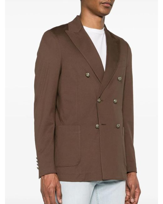 Circolo 1901 Brown Double-Breasted Jacket for men