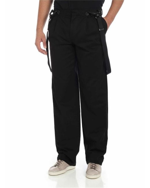 Moschino Black Pants With Pleats for men