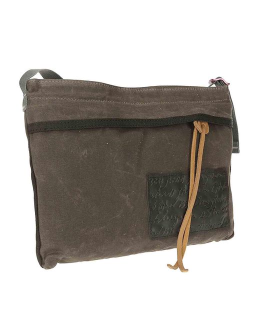 Acne Gray Crossbody Bag for men