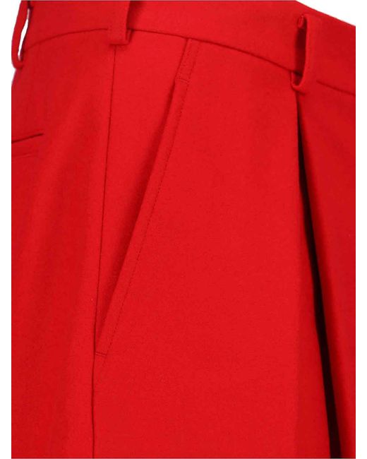 Comme Des Garcons Hommes Plus Red Wool Shorts for men