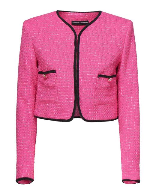 ALBERTO AUDENINO Pink Tailleur Short Jacket