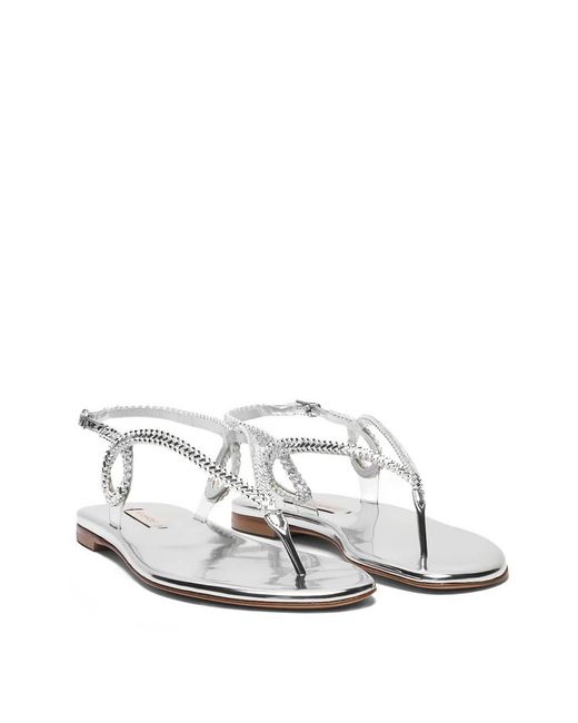 Casadei White Josephine Sandals