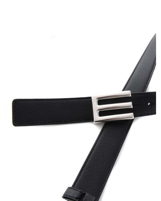 Etro White Leather Belt for men