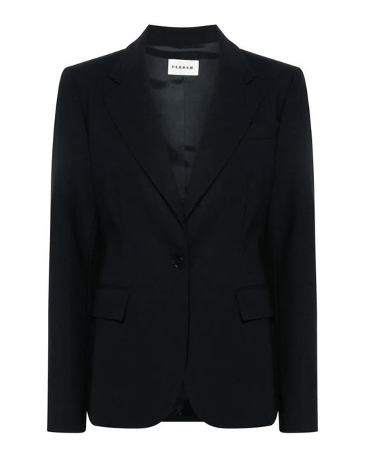 P.A.R.O.S.H. Black Single-Breasted Blazer