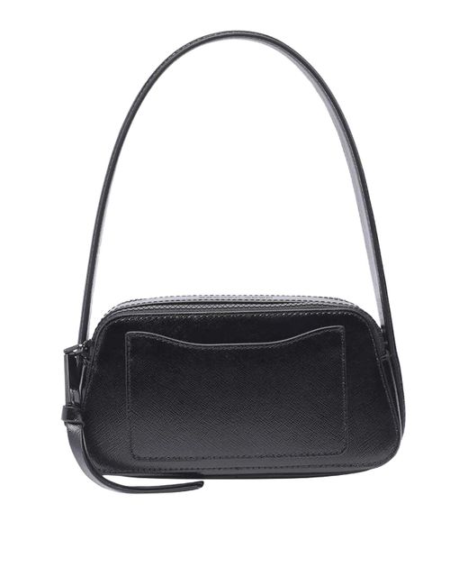 Marc Jacobs Black The Slingshot Bag Zip Compartts