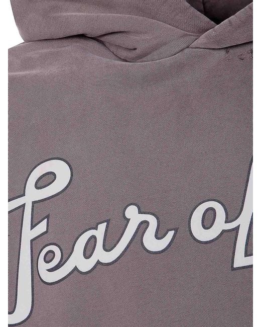 Fear Of God Gray 26 Classic Fit Half Raglan Hoodie for men