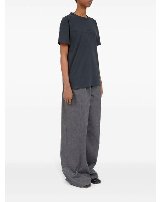 Maison Margiela Gray Logo Cotton T-Shirt