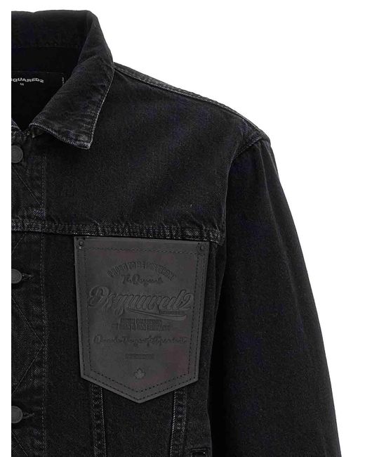 DSquared² Black Denim Jacket for men