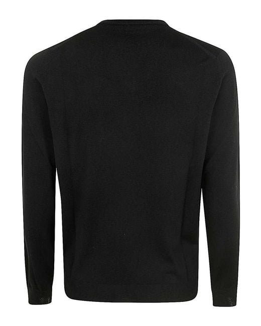 Zanone Black V-Neck Slim Fit for men