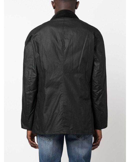 Barbour Black Waxed Cotton Classic Jacket for men