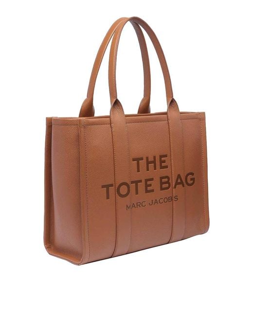 Marc Jacobs Brown The Leather Large Tote Bag