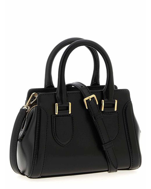 McQueen Black Birde Mini Handbag