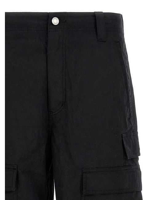 Purple Brand Black Woven Cargo Pants for men