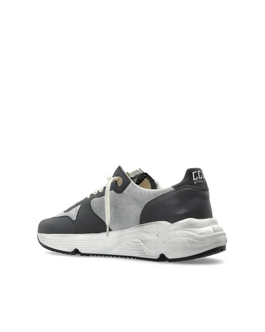 Golden Goose Deluxe Brand White Running Sole Leather Sneakers for men