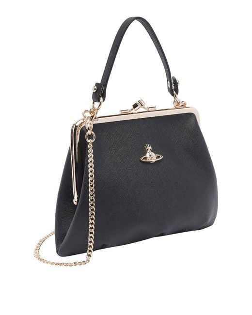Vivienne Westwood Black Granny Handbag