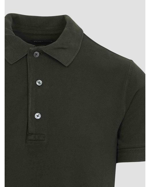 Tom Ford Black Lyocell Polo for men