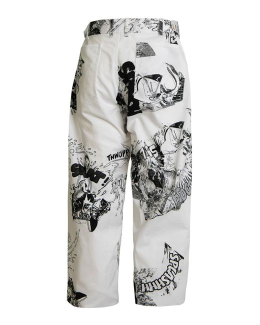 Comme des Garçons White Christian Marclay Trouser for men
