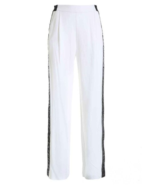 Karl Lagerfeld White Wide Trousers