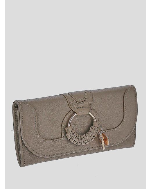 See By Chloé Gray Wallet In Leather