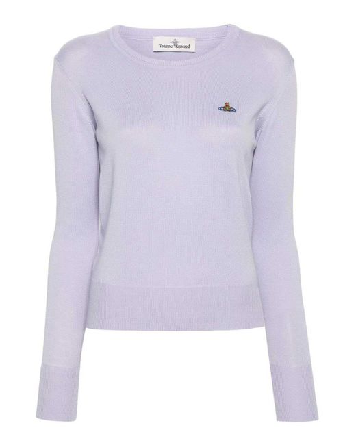Vivienne Westwood Purple Crewneck Sweatshirt