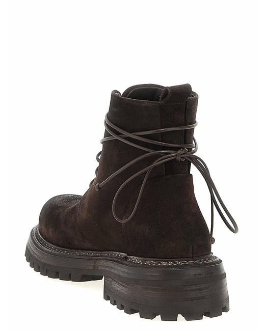 Marsèll Brown Carrucola Combat Boots for men