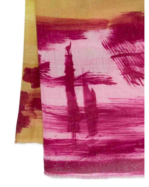 Faliero Sarti Pink Multicolored Laerte Scarf