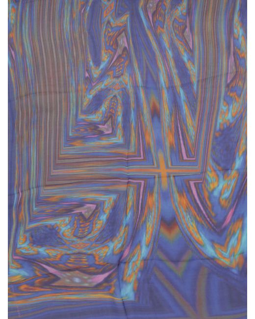 MARIA ENRICA NARDI Blue Christine Silk Stole
