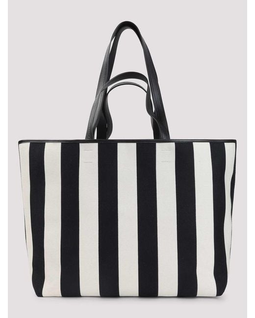 AMI Black Ami De Coeur Shopping Bag for men