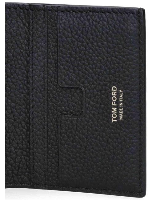 Tom Ford Black Portacarte Bi-Fold for men