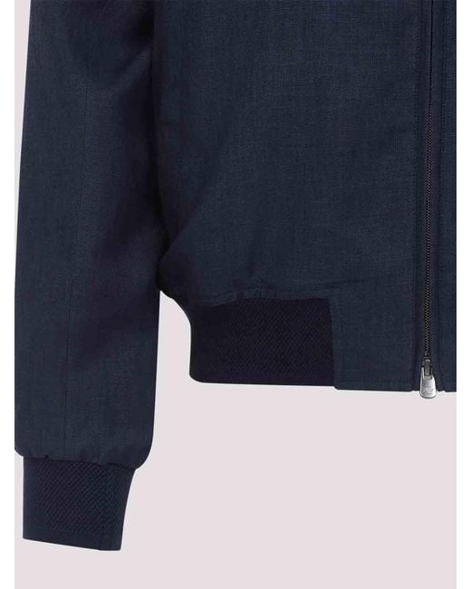 Ralph Lauren Blue Felton Bomber Jacket for men