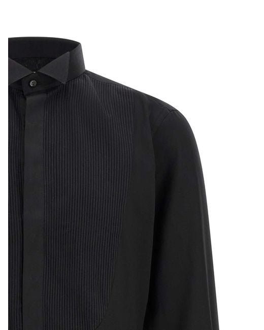 Pal Zileri Black Tuxedo Shirt for men