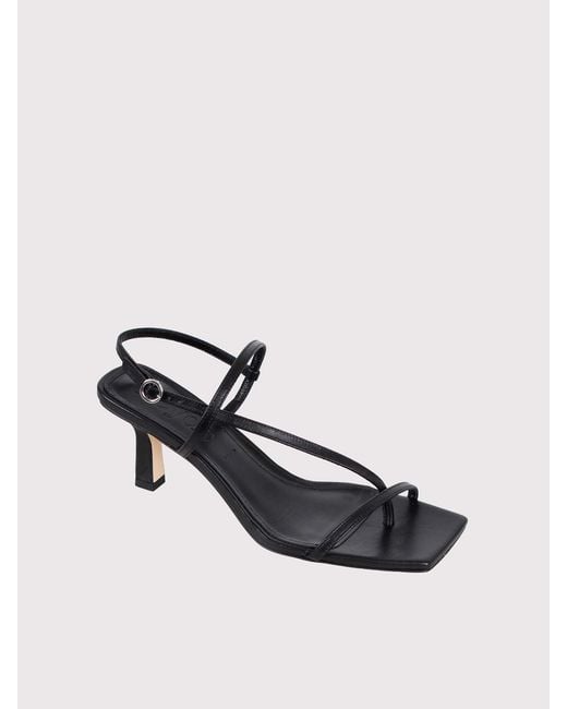 Aeyde Black Elise Thong Sandal