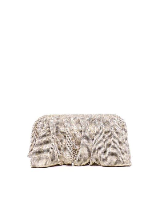 Benedetta Bruzziches Gray Venus Clutch Large