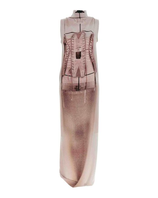 Jean Paul Gaultier Multicolor 'the Draped Trompe-l'œil Corset' Dress