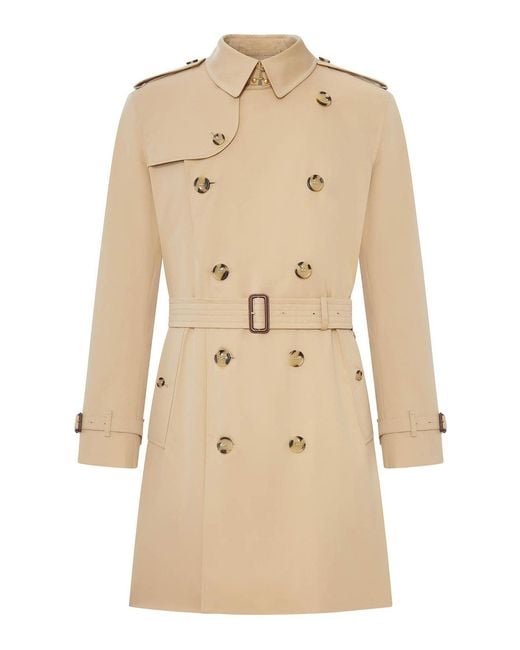 Burberry Natural Kensington Heritage Mid-Length Trench Coat for men