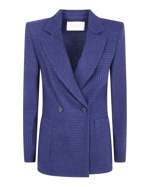 Harris Wharf London Blue Double Breast Blazer