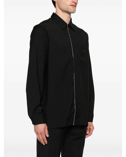 Givenchy Black Zipped Shirt for men