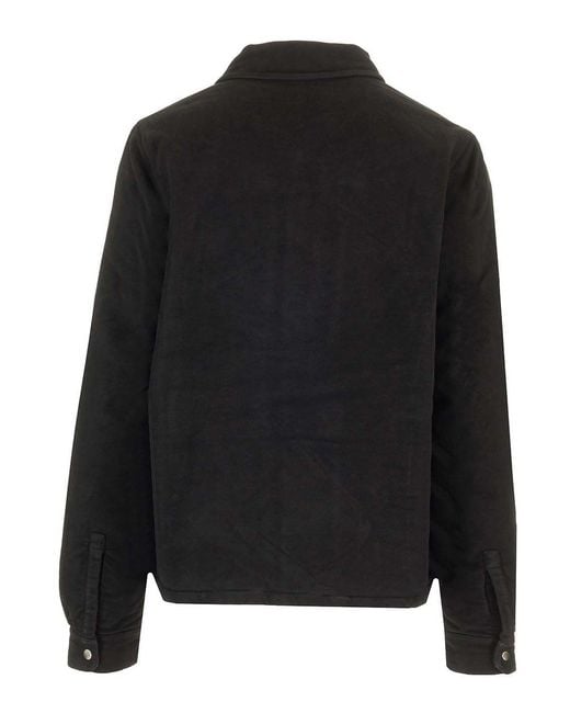 Rick Owens Black Padded Cotton-Moleskin Jacket for men