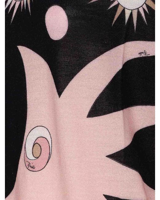 Emilio Pucci Pink Star Print T-Shirt