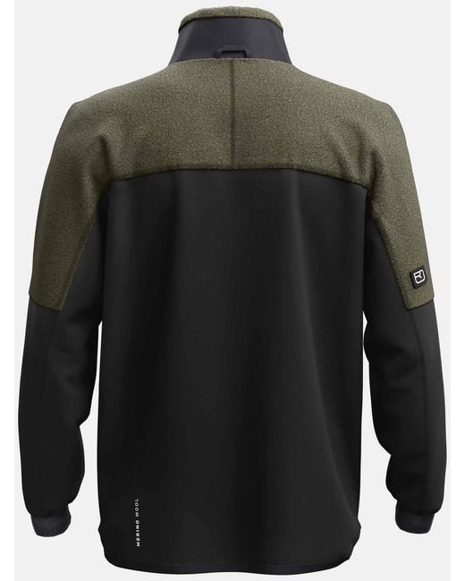 Ortovox Gray Fleece Teddy Jacket for men