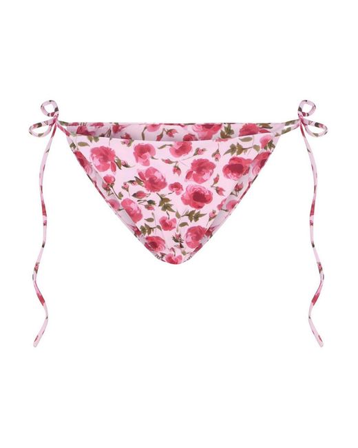 Magda Butrym Pink High-waisted Briefs With Ties